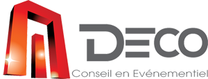 Logo MDECO Maroc, spécialiste en aménagement de stands et présentoirs professionnels
