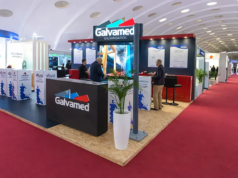 Stand pour salon professionnel réalisé par MDECO Maroc