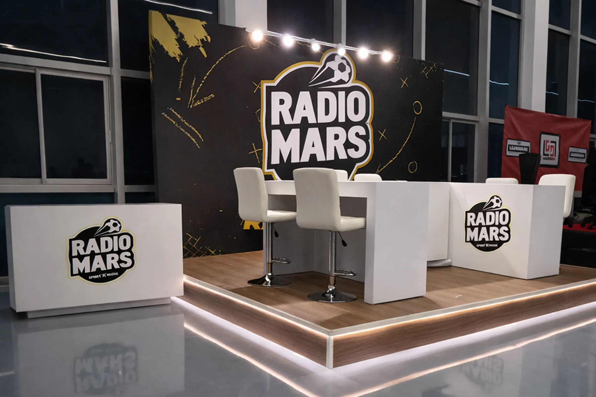 Stand Radio Mars au Moroccan Gaming Expo, MGE 2025 à Rabat, stand professionnel sur mesure dédié au gaming