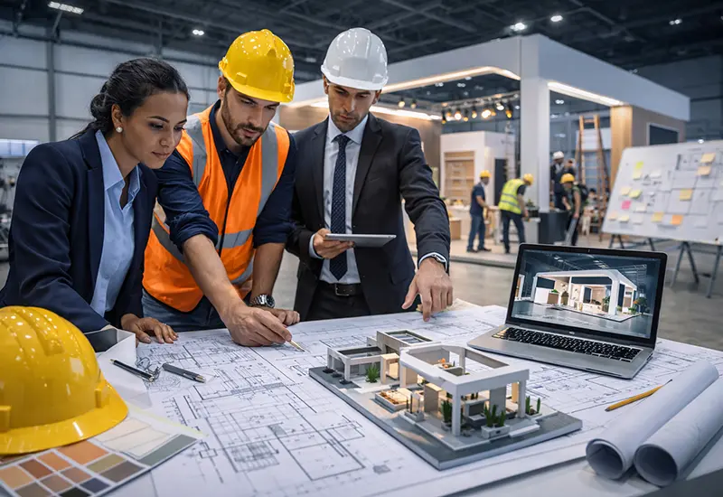 Approche globale aménagement de stands sur mesure